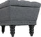 Jenny Grey Tufted Storage Upholstered Ottoman - Furniture Warehouse Brampton