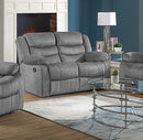 Joey Recliner Sofa Set Water Proof Fabric Grey