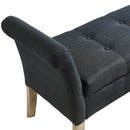 [ Alice Storage Bench in Black ] - Custom Furniture Manufacturer Brampton, Toronto, Vaughan, Mississauga, Ontario, Oakville, Hamilton