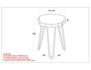 [ Alina Accent Table in Light Grey ] - Custom Furniture Manufacturer Brampton, Toronto, Vaughan, Mississauga, Ontario, Oakville, Hamilton