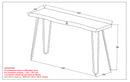 [ Alina Console Table in Light Grey ] - Custom Furniture Manufacturer Brampton, Toronto, Vaughan, Mississauga, Ontario, Oakville, Hamilton