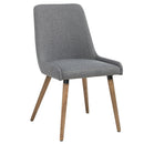 [ Amy Side Chair, set of 2, in Dark Grey & Grey Legs ] - Custom Furniture Manufacturer Brampton, Toronto, Vaughan, Mississauga, Ontario, Oakville, Hamilton