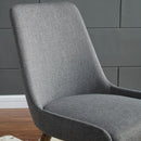 [ Amy Side Chair, set of 2, in Dark Grey & Grey Legs ] - Custom Furniture Manufacturer Brampton, Toronto, Vaughan, Mississauga, Ontario, Oakville, Hamilton