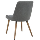 [ Amy Side Chair, set of 2, in Dark Grey & Grey Legs ] - Custom Furniture Manufacturer Brampton, Toronto, Vaughan, Mississauga, Ontario, Oakville, Hamilton