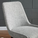 [ Amy Side Chair, set of 2, in Light Grey & Walnut Legs ] - Custom Furniture Manufacturer Brampton, Toronto, Vaughan, Mississauga, Ontario, Oakville, Hamilton