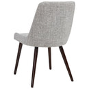 [ Amy Side Chair, set of 2, in Light Grey & Walnut Legs ] - Custom Furniture Manufacturer Brampton, Toronto, Vaughan, Mississauga, Ontario, Oakville, Hamilton