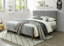 [ Anna Platform Bed in Light Grey ] - Custom Furniture Manufacturer Brampton, Toronto, Vaughan, Mississauga, Ontario, Oakville, Hamilton