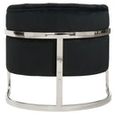 [ Arden Accent Chair in Black & Chrome ] - Custom Furniture Manufacturer Brampton, Toronto, Vaughan, Mississauga, Ontario, Oakville, Hamilton