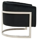 [ Arden Accent Chair in Black & Chrome ] - Custom Furniture Manufacturer Brampton, Toronto, Vaughan, Mississauga, Ontario, Oakville, Hamilton