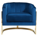 [ Arden Accent Chair in Blue & Gold ] - Custom Furniture Manufacturer Brampton, Toronto, Vaughan, Mississauga, Ontario, Oakville, Hamilton