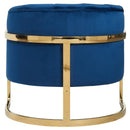 [ Arden Accent Chair in Blue & Gold ] - Custom Furniture Manufacturer Brampton, Toronto, Vaughan, Mississauga, Ontario, Oakville, Hamilton