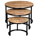 [ Arsh 3pk Coffee Table set in Washed Grey ] - Custom Furniture Manufacturer Brampton, Toronto, Vaughan, Mississauga, Ontario, Oakville, Hamilton