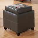 [ Atom II Square Storage Ottoman in Grey ] - Custom Furniture Manufacturer Brampton, Toronto, Vaughan, Mississauga, Ontario, Oakville, Hamilton