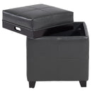 [ Atom II Square Storage Ottoman in Grey ] - Custom Furniture Manufacturer Brampton, Toronto, Vaughan, Mississauga, Ontario, Oakville, Hamilton