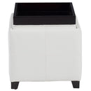 [ Atom II Square Storage Ottoman in White ] - Custom Furniture Manufacturer Brampton, Toronto, Vaughan, Mississauga, Ontario, Oakville, Hamilton