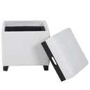[ Atom II Square Storage Ottoman in White ] - Custom Furniture Manufacturer Brampton, Toronto, Vaughan, Mississauga, Ontario, Oakville, Hamilton