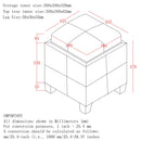 [ Atom II Square Storage Ottoman in White ] - Custom Furniture Manufacturer Brampton, Toronto, Vaughan, Mississauga, Ontario, Oakville, Hamilton