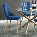 [ Carmen 5pc Dining Set, Blue ] - Custom Furniture Manufacturer Brampton, Toronto, Vaughan, Mississauga, Ontario, Oakville, Hamilton
