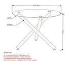 [ Carmen Round Dining Table in Gold ] - Custom Furniture Manufacturer Brampton, Toronto, Vaughan, Mississauga, Ontario, Oakville, Hamilton