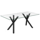 [ Cosmos Rectangular Dining Table in Black ] - Custom Furniture Manufacturer Brampton, Toronto, Vaughan, Mississauga, Ontario, Oakville, Hamilton
