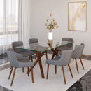 [ Cosmos Rectangular Dining Table in Walnut ] - Custom Furniture Manufacturer Brampton, Toronto, Vaughan, Mississauga, Ontario, Oakville, Hamilton