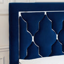 [ Dior Platform Bed in Blue ] - Custom Furniture Manufacturer Brampton, Toronto, Vaughan, Mississauga, Ontario, Oakville, Hamilton