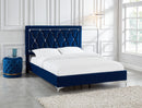 [ Dior Platform Bed in Blue ] - Custom Furniture Manufacturer Brampton, Toronto, Vaughan, Mississauga, Ontario, Oakville, Hamilton