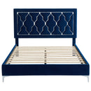 [ Dior Platform Bed in Blue ] - Custom Furniture Manufacturer Brampton, Toronto, Vaughan, Mississauga, Ontario, Oakville, Hamilton
