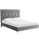 [ Dior Platform Bed in Grey ] - Custom Furniture Manufacturer Brampton, Toronto, Vaughan, Mississauga, Ontario, Oakville, Hamilton
