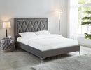 [ Dior Platform Bed in Grey ] - Custom Furniture Manufacturer Brampton, Toronto, Vaughan, Mississauga, Ontario, Oakville, Hamilton