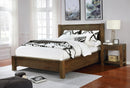 [ Dominic Platform Bed in Walnut ] - Custom Furniture Manufacturer Brampton, Toronto, Vaughan, Mississauga, Ontario, Oakville, Hamilton