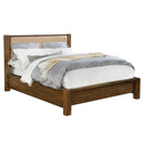 [ Dominic Upholstered Platform Bed in Walnut ] - Custom Furniture Manufacturer Brampton, Toronto, Vaughan, Mississauga, Ontario, Oakville, Hamilton