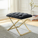 [ Dora Bench in Black & Gold ] - Custom Furniture Manufacturer Brampton, Toronto, Vaughan, Mississauga, Ontario, Oakville, Hamilton