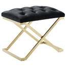 [ Dora Bench in Black & Gold ] - Custom Furniture Manufacturer Brampton, Toronto, Vaughan, Mississauga, Ontario, Oakville, Hamilton
