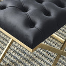 [ Dora Bench in Black & Gold ] - Custom Furniture Manufacturer Brampton, Toronto, Vaughan, Mississauga, Ontario, Oakville, Hamilton