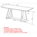 [ Driz Rectangular Dining Table in Walnut ] - Custom Furniture Manufacturer Brampton, Toronto, Vaughan, Mississauga, Ontario, Oakville, Hamilton