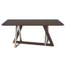 [ Driz Rectangular Dining Table in Walnut ] - Custom Furniture Manufacturer Brampton, Toronto, Vaughan, Mississauga, Ontario, Oakville, Hamilton