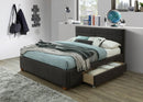 [ Emily Platform Bed W/Drawers in Charcoal ] - Custom Furniture Manufacturer Brampton, Toronto, Vaughan, Mississauga, Ontario, Oakville, Hamilton