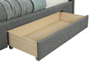 [ Emily Platform Bed W/Drawers in Light Grey ] - Custom Furniture Manufacturer Brampton, Toronto, Vaughan, Mississauga, Ontario, Oakville, Hamilton