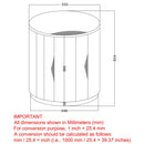 [ Eva Accent Table in Distressed Natural ] - Custom Furniture Manufacturer Brampton, Toronto, Vaughan, Mississauga, Ontario, Oakville, Hamilton