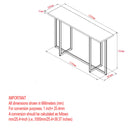[ Fara Console Table in Grey ] - Custom Furniture Manufacturer Brampton, Toronto, Vaughan, Mississauga, Ontario, Oakville, Hamilton
