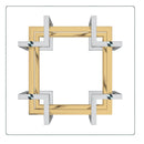 [ Flora Accent Table in Silver and Gold ] - Custom Furniture Manufacturer Brampton, Toronto, Vaughan, Mississauga, Ontario, Oakville, Hamilton