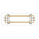 [ Flora Console Table in Silver and Gold ] - Custom Furniture Manufacturer Brampton, Toronto, Vaughan, Mississauga, Ontario, Oakville, Hamilton