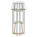 [ Flora Console Table in Silver and Gold ] - Custom Furniture Manufacturer Brampton, Toronto, Vaughan, Mississauga, Ontario, Oakville, Hamilton