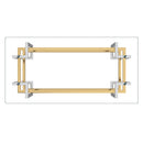 [ Flora Rectangular Coffee Table in Silver and Gold ] - Custom Furniture Manufacturer Brampton, Toronto, Vaughan, Mississauga, Ontario, Oakville, Hamilton