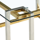 [ Flora Rectangular Coffee Table in Silver and Gold ] - Custom Furniture Manufacturer Brampton, Toronto, Vaughan, Mississauga, Ontario, Oakville, Hamilton
