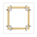 [ Flora Square Coffee Table in Silver and Gold ] - Custom Furniture Manufacturer Brampton, Toronto, Vaughan, Mississauga, Ontario, Oakville, Hamilton