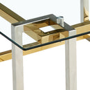 [ Flora Square Coffee Table in Silver and Gold ] - Custom Furniture Manufacturer Brampton, Toronto, Vaughan, Mississauga, Ontario, Oakville, Hamilton