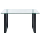 [ Fran Rectangular Dining Table in Black ] - Custom Furniture Manufacturer Brampton, Toronto, Vaughan, Mississauga, Ontario, Oakville, Hamilton
