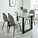 [ Fran Rectangular Dining Table in Black ] - Custom Furniture Manufacturer Brampton, Toronto, Vaughan, Mississauga, Ontario, Oakville, Hamilton